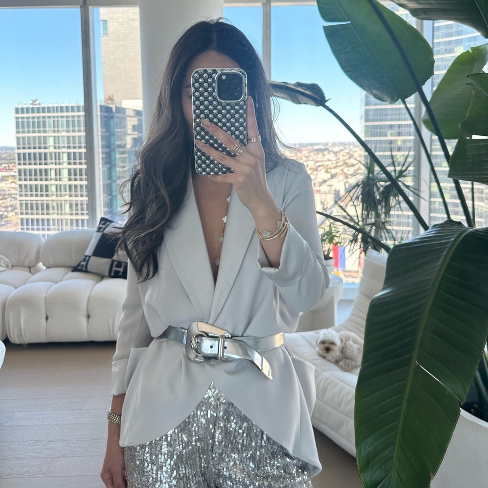 Stylish Light Grey Blazer